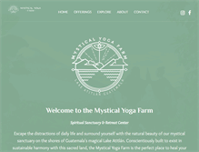 Tablet Screenshot of mysticalyogafarm.com